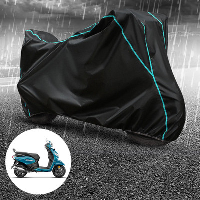 PAGORA Waterproof Two Wheeler Cover for Hero(MotoCorp Pleasure Plus, Black)