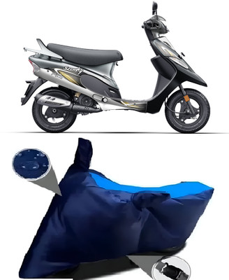 BbcMart Waterproof Two Wheeler Cover for TVS(Scooty Pep Plus, Blue)
