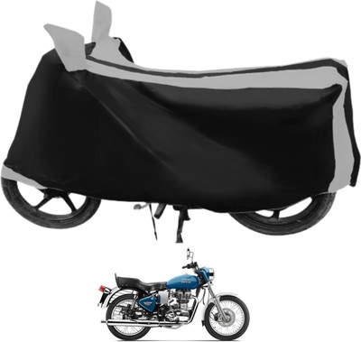 Euro Care Waterproof Two Wheeler Cover for Royal Enfield(Electra, Silver)