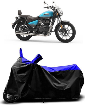 VESMEI Two Wheeler Cover for Royal Enfield(Meteor 350, Blue)