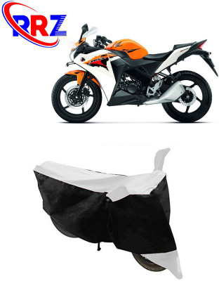 RRZ Waterproof Two Wheeler Cover for Honda(CBR 150R, Black, White)