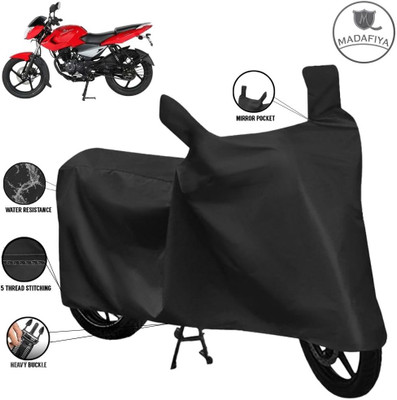 MADAFIYA Waterproof Two Wheeler Cover for Bajaj(Pulsar 135, Black)