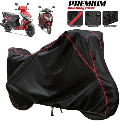 xodi Waterproof Two Wheeler Cover for Honda(Dio, Black, Red, Multicolor)