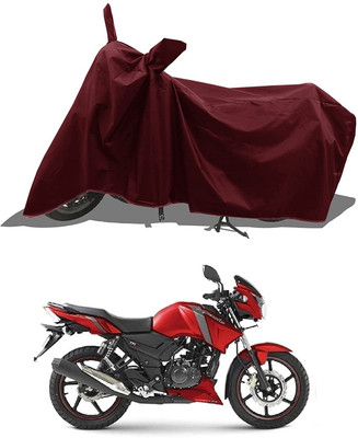 KEDIT Two Wheeler Cover for TVS(Apache RTR 160, Maroon)