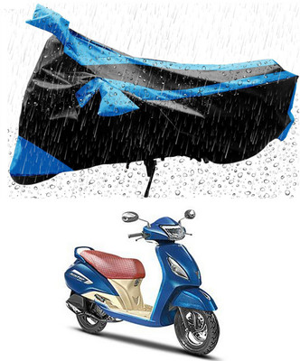 MMSSTAR Waterproof Two Wheeler Cover for TVS(Jupiter Grande, Blue, Black)