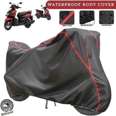 MADAFIYA Two Wheeler Cover for Yamaha(RayZR 125 Fi, Grey, Red)