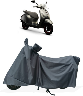 Tricway Two Wheeler Cover for Bajaj(Urbanite Chetak, Grey)