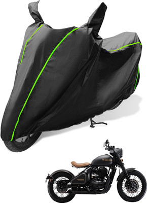 MOCKHE Waterproof Two Wheeler Cover for JAWA(Perak, Black)