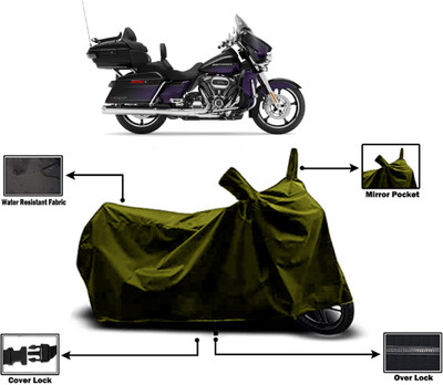 Amexride Two Wheeler Cover for Harley Davidson(CVO Limited, Green)
