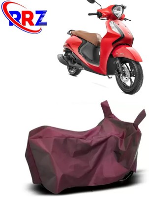 RRZ Waterproof Two Wheeler Cover for Yamaha(Fascino 125 FI, Maroon)