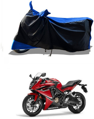 DeepShakshi AUTOMOTIVE Waterproof Two Wheeler Cover for Honda(CBR 650F, Blue)