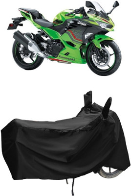 Autoprime Two Wheeler Cover for Kawasaki(Ninja 400 BS6, Black)