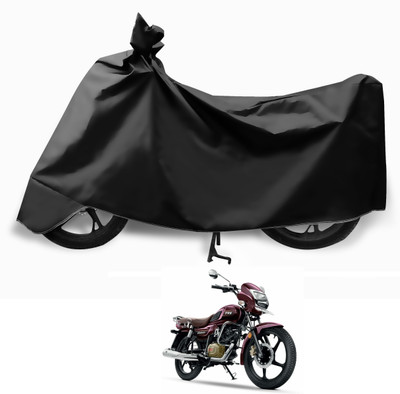 MOCKHE Two Wheeler Cover for TVS(Radeon, Black)