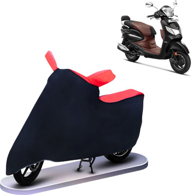 vyas Waterproof Two Wheeler Cover for Hero(Pleasure Plus, Red, Black)