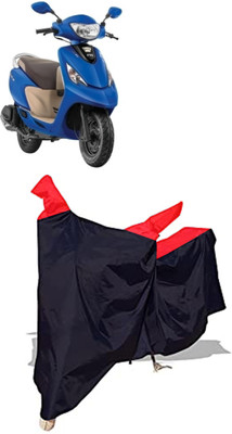 Amexride Two Wheeler Cover for TVS(Zest 110 BS6, Black)