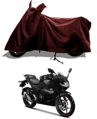 GROFATIK Two Wheeler Cover for Suzuki(Gixxer SF 150, Maroon)