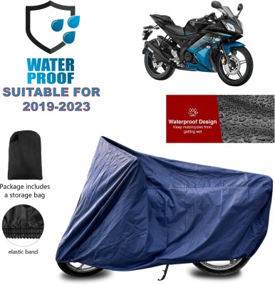 PAGORA Waterproof Two Wheeler Cover for Yamaha(YZF R15 Ver 2.0, Blue)