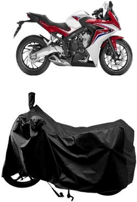 AutoKick Two Wheeler Cover for Honda(CBR 650F, Black)