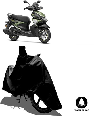 Amexride Waterproof Two Wheeler Cover for Yamaha(Ray-ZR 125FI, Black)