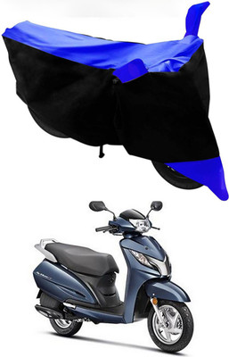 Furious3D Two Wheeler Cover for Honda(Activa 125, Blue, Black)