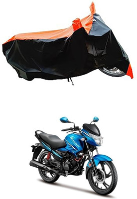 VESMEI Two Wheeler Cover for Hero(Glamour i3s, Orange)