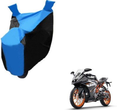MWBB Waterproof Two Wheeler Cover for KTM(RC 390, Black, Blue)