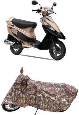 Coxtor Waterproof Two Wheeler Cover for TVS(Scooty Pep+, Multicolor)