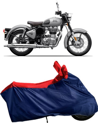 APNEK Waterproof Two Wheeler Cover for Royal Enfield(Classic 350, Blue, Red)
