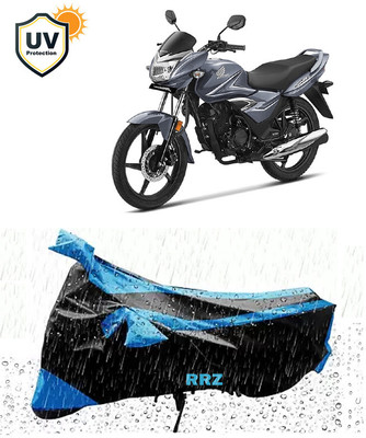 RRZ Waterproof Two Wheeler Cover for Honda(Shine, Black, Blue)