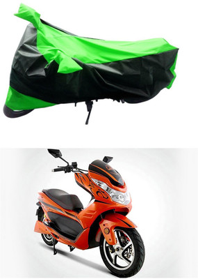 Mdstar Waterproof Two Wheeler Cover for Okinawa(Cruiser, Green, Black)