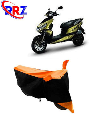 RRZ Waterproof Two Wheeler Cover for Okinawa(i-Praise, Black, Orange)