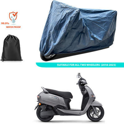 CODOKI Waterproof Two Wheeler Cover for TVS(iQube Electric, Blue)