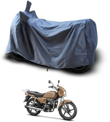 Tritika Waterproof Two Wheeler Cover for Hero(Splendor Plus, Grey)