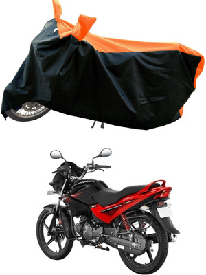 DeepShakshi AUTOMOTIVE Waterproof Two Wheeler Cover for Hero(Glamour Programmed FI, Orange)