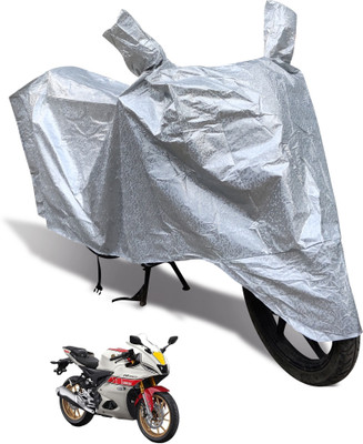 Auto Hub Waterproof Two Wheeler Cover for Yamaha(YZF-R15 V2, Silver)