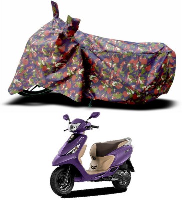 Furious3D Two Wheeler Cover for TVS(Scooty Zest 110, Multicolor)