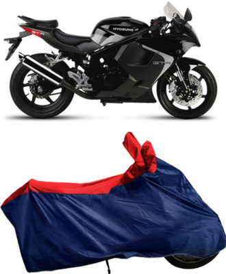 Autofly Waterproof Two Wheeler Cover for Hyosung(GT250R, Blue, Red)