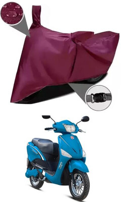 KEDIT Two Wheeler Cover for Hero(Electric Optima, Maroon)