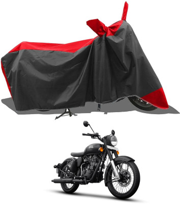 KEDIT Two Wheeler Cover for Royal Enfield(Bullet Trials 350, Red)
