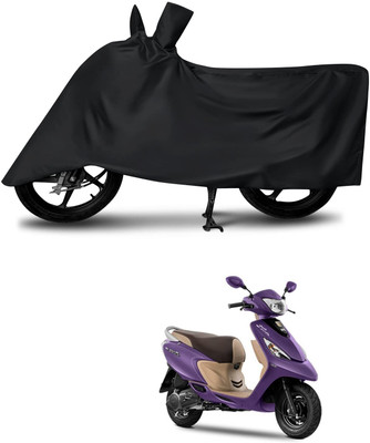 KEDIT Two Wheeler Cover for TVS(Scooty Zest 110, Black)