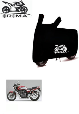 DeepShakshi AUTOMOTIVE Waterproof Two Wheeler Cover for Honda(CB 400, Black)