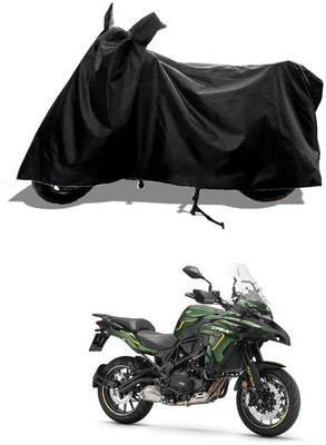 GROFATIK Two Wheeler Cover for Benelli(TRK 502, Black)