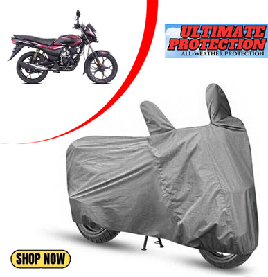 PAGORA Waterproof Two Wheeler Cover for Bajaj(Platina 110 H-Gear, Grey)