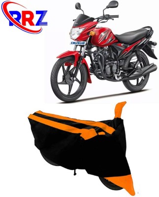 RRZ Waterproof Two Wheeler Cover for Suzuki(Hayate, Black, Orange)