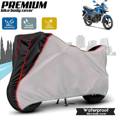 Mwiss Waterproof Two Wheeler Cover for Honda(Livo, Silver, Black)