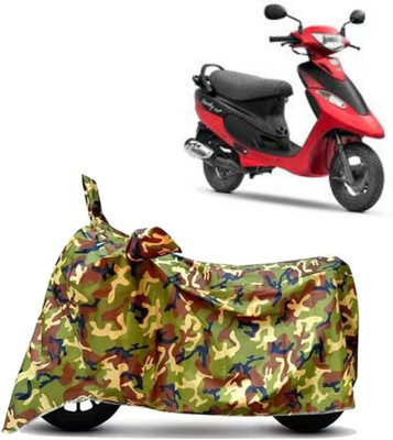 Mdstar Waterproof Two Wheeler Cover for TVS(Pep Plus, Multicolor)