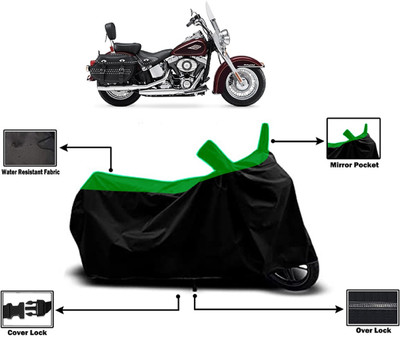 Amexride Two Wheeler Cover for Harley Davidson(Heritage Softail Classic, Green)