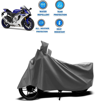 DeepShakshi AUTOMOTIVE Two Wheeler Cover for Yamaha(YZF R1, Grey)