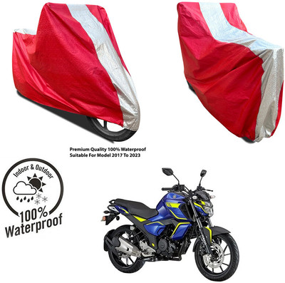 AutoGalaxy Waterproof Two Wheeler Cover for Hero(Dash, Silver, Red)