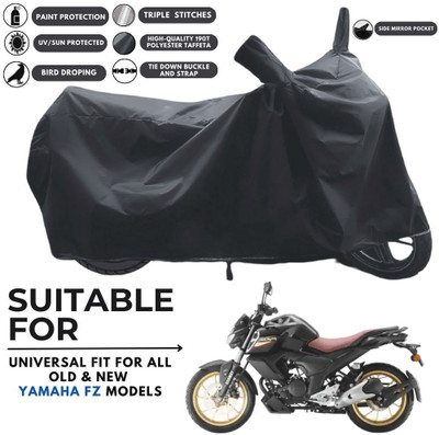 MADAFIYA Two Wheeler Cover for Yamaha(FZ-S FI, Black)